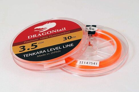 DRAGONtail Tenkara - Ultimate Tenkara Level Line Starter Kit, Size #3.5 | Complete fly fishing setup featuring fluorocarbon leader, tippet, foam spools & artificial flies to hit the water fast in Saudi Arabia