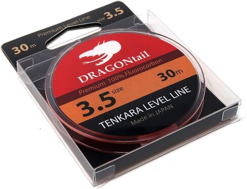 DRAGONtail Tenkara - Ultimate Tenkara Level Line Starter Kit, Size #3.5 | Complete fly fishing setup featuring fluorocarbon leader, tippet, foam spools & artificial flies to hit the water fast in Saudi Arabia