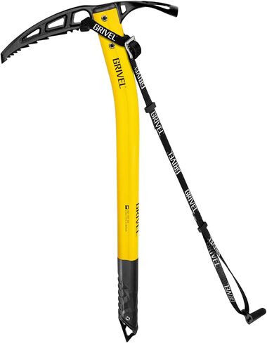 Grivel Air Tech Evo 48 cm Summit Yellow Alpine Ice Axe | Weighs Only 390g | CE & UIAA Certified | One-Piece Hot-Forged Steel Head & G-Bone Aluminium Shaft in Saudi Arabia