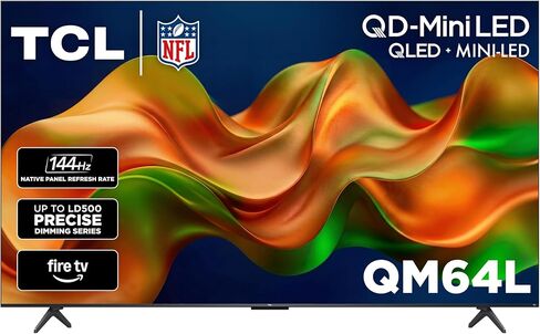 TCL 65 Inch Class QM64L Series | Mini LED QLED 4K HDR Smart Fire TV | 65QM64L, 2026 | 120Hz-144Hz High Brightness, Dolby Vision Atmos, Alexa+ Voice Remote AI Streaming Television | Amazon Exclusive in Saudi Arabia