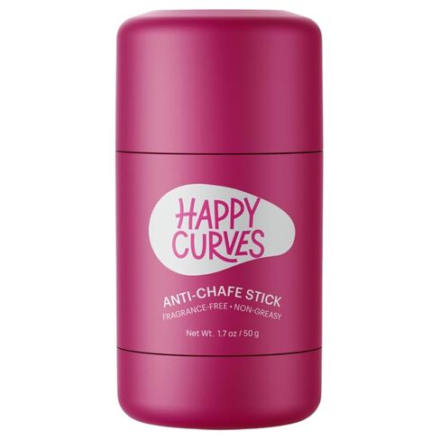 HAPPY CURVES Anti-Chafe Stick - Chafing and Friction Defense for Women, Ideal for Thighs, Underarms and More - Thigh Rub Protector and Chafing Balm, Perfect for Active, Non-Active Women (1 Pack) in Saudi Arabia
