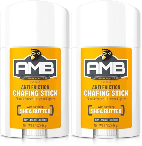 Anti Monkey Butt Chafing Stick, Body Glide, 1.7 oz | Thigh Chafing, Friction, & Irritation Relief, Mess-Free Chafe Balm with Shea Butter & Almond Oil for Daily Skin Comfort in Saudi Arabia