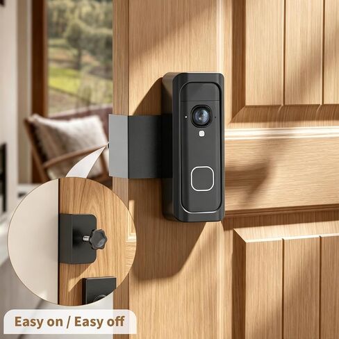 Anti-Theft Blink Doorbell Mount for Blink Battery Doorbell 2K+, No Drill Doorbell Holder for Apartment Door, Bracket Accessories for Home, Not for Security Door in Saudi Arabia