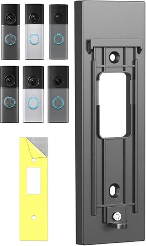 No-Drill Adhesive Mount - 2026 New Upgraded for Ring Battery Doorbell/Plus/Pro (2nd Gen-Newest Model), Camera Door Mounting Holder Bracket Accessories Easy Installation for Apartments Office Houses in Saudi Arabia