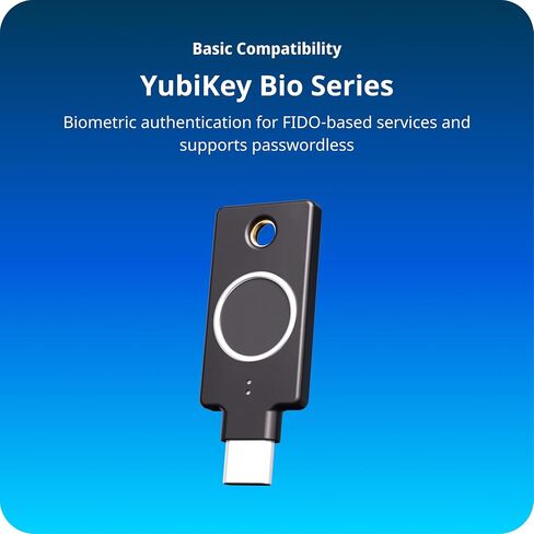 Yubico - YubiKey Bio Series (FIDO Edition) - Multi-Factor authentication (MFA) Security Key and passkey, Connect via USB, Biometric, FIDO Certified - Protect Your Online Accounts (USB A) in Kuwait