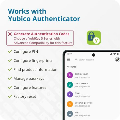 Yubico - YubiKey Bio Series (FIDO Edition) - Multi-Factor authentication (MFA) Security Key and passkey, Connect via USB, Biometric, FIDO Certified - Protect Your Online Accounts (USB A) in Kuwait