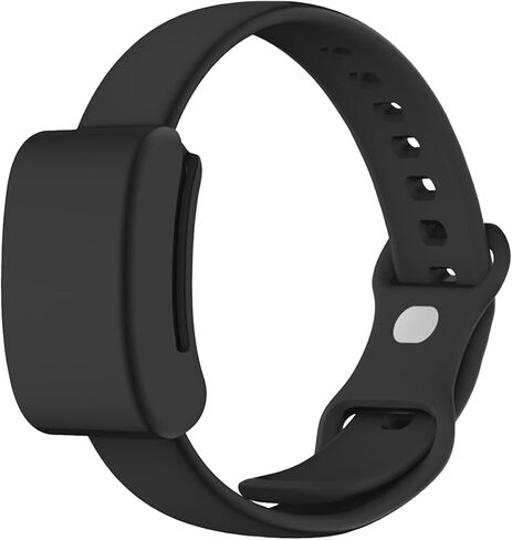 Silicone Band for Amazfit Helio Strap, Full-Cover Holder | Soft silicone, integrated full-cover holder, adjustable wrist fit, easy installation, charge without removing in Saudi Arabia
