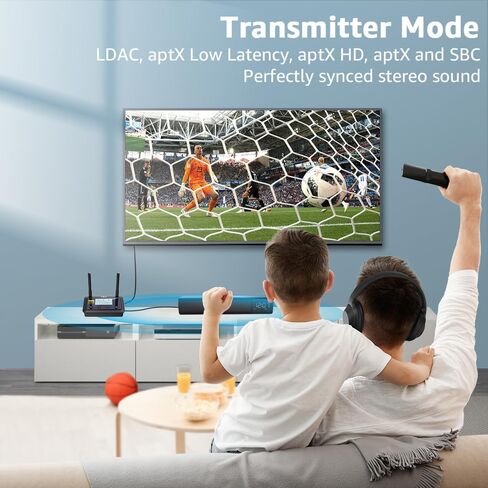 1Mii B03Pro+ Bluetooth 5.3 Transmitter Receiver w/LDAC for TV Home Stereo in Kuwait