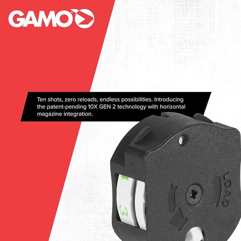مجلة Gamo 10X GEN2 Quick-Shot، مجلة بديلة متعددة العيارات لـ Swarm Fusion 10X GEN2 وSwarm Maxxim 10X GEN2 in Kuwait