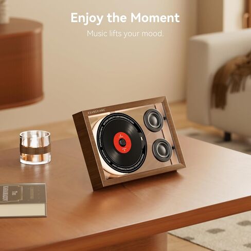 Retro CD Player Bluetooth 5.4 Speaker for Home Office Wall & Desktop Mount | FM Radio, Gifts for Men, TF Card Support, 5000mAh Battery, LED Night Light, Built-in Mic, Remote Control, Dual Speakers in Saudi Arabia
