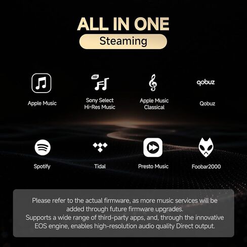 DMP-K8 Plus Audio Streamer,DAC,AMP,HiFi CD Player,AI Music Player,8GDDR4+64GeMMC,Supports Dual Solid-State Drives,4X ESS9039Q2M DAC,WIFI6,Airplay,DLNA,768kHz/32bit,DSD512,Parametric EQ,Spectrums in Saudi Arabia