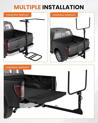 Upgraded RV Hitch Mount Kayak Rack for 2 Kayaks up to 12 FT | 300 lbs Capacity,Adjustable Height and Base,Foldable Storage,2'' Hitch Receiver,Vertical Carrier for RV, Truck, SUV in Saudi Arabia