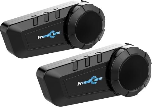 FreedConn KY PRO Motorcycle Bluetooth Headset, Helmet Intercom Communication Systems with CVC Noise Cancellation, IP65 Waterproof, 6 Riders 0.75mi/1200m intercom, 1 Pack in Saudi Arabia