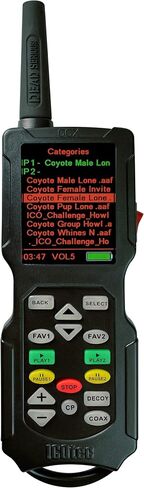 Night Stalker+ Predator Game Call - Designed for Coyote, Fox, Bobcat, Raccoon Hunting - 165 Sounds Included, 300 Yard Remote Range in Saudi Arabia