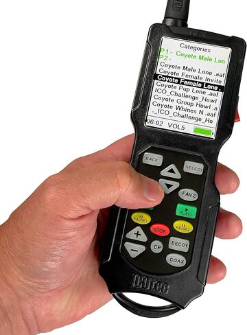 Night Stalker+ Predator Game Call - Designed for Coyote, Fox, Bobcat, Raccoon Hunting - 165 Sounds Included, 300 Yard Remote Range in Saudi Arabia