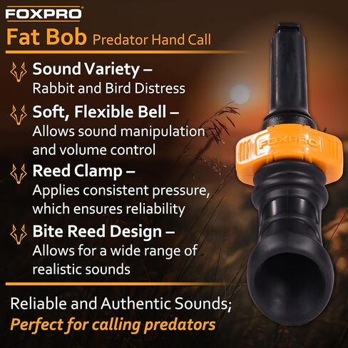 FOXPRO Fat Bob Predator Hand Call | Bite Call, Rabbit Distress, Bird Distress, Realistic Sounds in Saudi Arabia