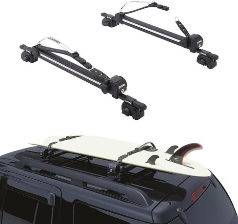 INNO Racks - Locking Surfboard Roof Rack - Water Sport Car Top Mount, Silver, 3 Shortboard/2 Longboard Capacity (INA744) in Saudi Arabia