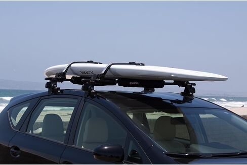 INNO Racks - Locking Surfboard Roof Rack - Water Sport Car Top Mount, Silver, 3 Shortboard/2 Longboard Capacity (INA744) in Saudi Arabia