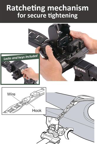INNO INA446 Surf-Wind-Long Board Locking Roof Carrier w/Board Pads - Holds (1) Kayak or (1) Canoe or (2) SUP/Wind/Surf-Boards in Saudi Arabia
