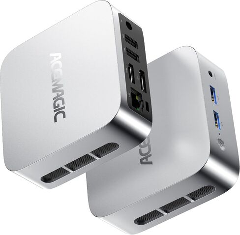ACEMAGIC K1 Mini PC Windows 11 Pro, AMD Ryzen R2544 8GB DDR4 RAM 256 SSD M.2 3.7GHz (Beat 4300U/3500U) Mini Computers HDMI+DP1.4 Dual 4K UHD, Gigabit Ethernet Mini Desktop PC 28W for Home/Business in Saudi Arabia