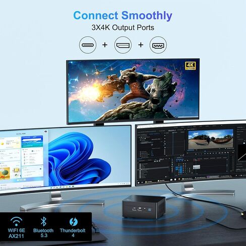 ASUS NUC 13 Pro، Intel NUC 13 Pro NUC13ANHi5 كمبيوتر صغير، ذاكرة الوصول العشوائي 16 جيجابايت، 512 جيجابايت SSD | جهاز كمبيوتر NUC 13 متعدد الاستخدامات مع معالج Core i5-1340 (12Core وما يصل إلى 4.6 جيجا هرتز، Intel Iris Xe Graphics)، يدعم 4K/WiFi6E/BT5.3/W in Kuwait