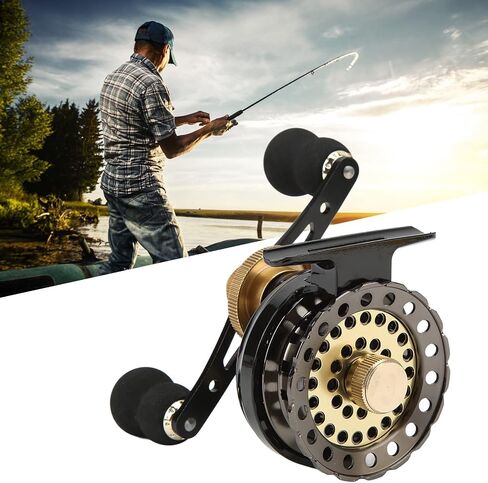 2.6:1 CNC Double Color Wire Cup Full Metal Raft Fishing Reel for Ice Fishing in Kuwait
