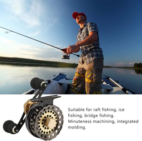 2.6:1 CNC Double Color Wire Cup Full Metal Raft Fishing Reel for Ice Fishing in Kuwait