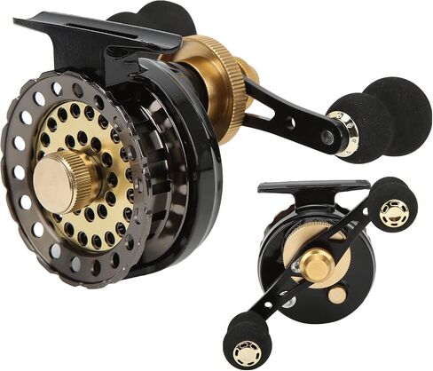 2.6:1 CNC Double Color Wire Cup Full Metal Raft Fishing Reel for Ice Fishing in Kuwait