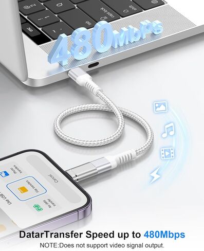 محول USB C إلى Lightning 4 عبوات، محول أنثى من النوع C إلى iPhone ذكر | دونجل شاحن USBC إلى iPhone لجهاز Apple 14 Pro Max 13 12 11 XS XR 8 Plus، iPad/iPod/AirPods - للشحن فقط، وليس للصوت/OTG in Kuwait
