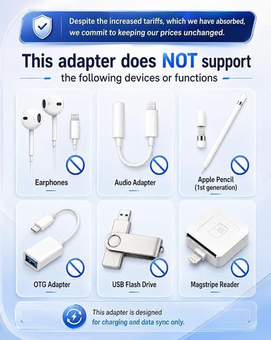 3-Pack Lightning Female to USB-C Male Adapter for iPhone 15/16/17 | Supports Charging and Data Transfer; Reuses Old Lightning Cables with USB-C Devices; Not for Audio or OTG. in Saudi Arabia