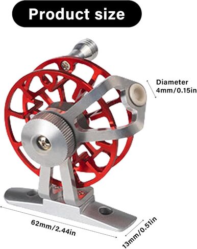 Winter Ice Fishing Wheel Fly Reels Heavy Duty Aluminum Fly Fishing Reels for Trout Fishing Tackle in Saudi Arabia