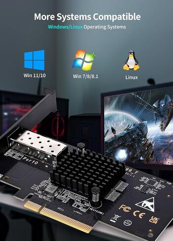 5Gb Base-T Network Card, Realtek RTL8126 Controller, NICGIGA 5G PCIe Ethernet Adapter Support WOL, 5Gbe RJ45 Port NIC Card, Windows10/11/Windows Server/Linux in Saudi Arabia