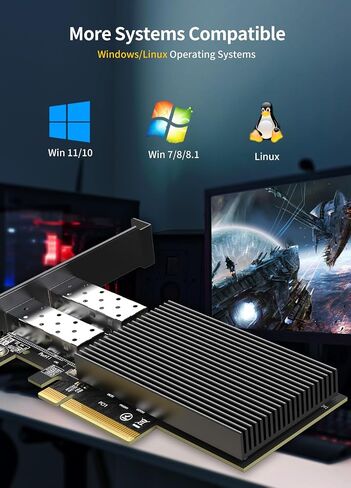 NICGIGA 10Gb PCIe 4.0 x1 Network Card, Realtek RTL8127 Ethernet Adapter. in Kuwait