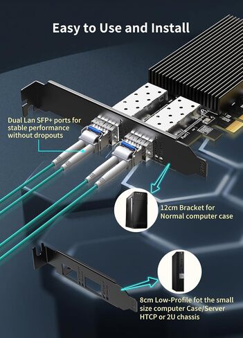 NICGIGA 10Gb PCIe 4.0 x1 Network Card, Realtek RTL8127 Ethernet Adapter. in Kuwait