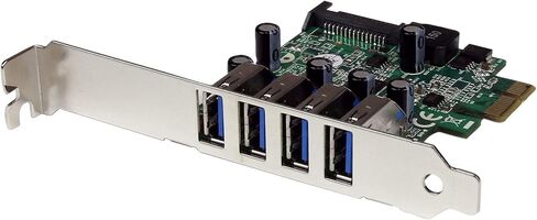 StarTech 4-Port PCI Express USB 3.0 Controller Card, 5Gbps (PEXUSB3S4V) in Saudi Arabia