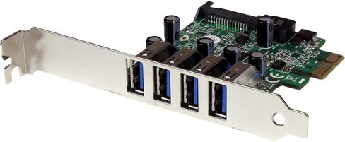 StarTech 4-Port PCI Express USB 3.0 Controller Card, 5Gbps (PEXUSB3S4V) in Saudi Arabia