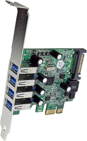 StarTech 4-Port PCI Express USB 3.0 Controller Card, 5Gbps (PEXUSB3S4V) in Saudi Arabia