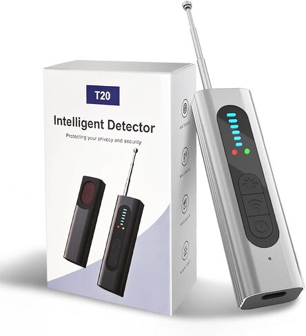 Hidden Camera Detector, Anti-Spy Camera Finder, RF WiFi Signal Scanner, GPS Tracker Bug Listening Device Detector, Portable Multi-Mode Privacy Protector for Hotel Home Office Car Bathroom,White in Saudi Arabia