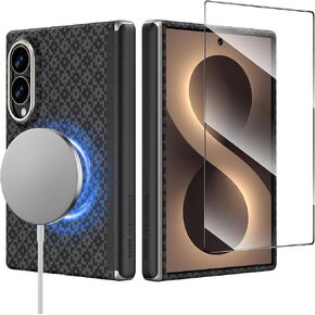 BENKS for Samsung Galaxy Z Fold 8 Case with Screen Protector, MagSafe Compatible Kevlar Case with Hinge Protection, Magnetic 3-in-1 Slim Protection Set, ArmorGrid Air Grand Combo in Saudi Arabia
