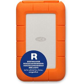 LaCie Rugged USB-C, 5TB, Portable External Hard Drive, Drop, Shock, Dust, Rain Resistant, for Mac & PC (STFR5000800) in Saudi Arabia