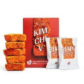Korean Food SPOONKEY Freeze-Dried Kimchi Blocks, Instant Kimchi, 7g x 5 Pk | Freeze-dried fermented kimchi blocks for ramen, soup, camping meals, and travel food use in Saudi Arabia