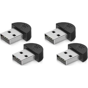 ميكروفون صغير KISEER قطعتين USB 2.0، توصيل وتشغيل الكمبيوتر المحمول/سطح المكتب لـ Skype وMSN وYahoo Recording وYouTube والبحث الصوتي من Google والألعاب in Kuwait
