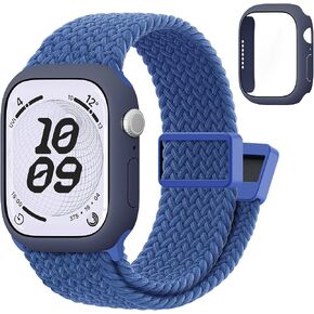 Compatible with Kids Apple Watch Band with Case 38/40/41/42/44/45mm Braided in Kuwait