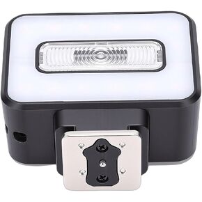 Camera Flashlight 5 Levels Adjustable Portable Flash for Video Photography, Selfies, and Live Streaming for Most Digital Cameras ABS 2500-6500K in Saudi Arabia
