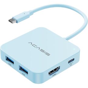 ACASIS USB C Hub 10Gbps, USB C to 4K 60Hz HDMI Adapter for Laptop/MacBook | 6-in-1 USBC Multiport Adapter with 100W Power Delivery, HDMI to USB C Adapter for Dell, Lenovo, Surface, iPad in Kuwait