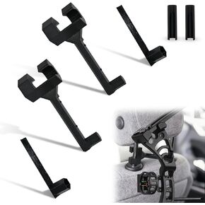 2-Pack Universal Bow Hanger for Truck & SUV, Quick Tool-Free Installation Headrest Bow Holder, Heavy-Duty Protective Compound Bow Rack for Secure Vehicle Storage & Hunting Transport in Saudi Arabia