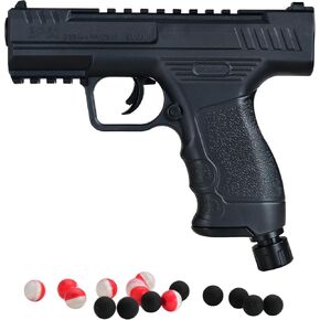Beeman Protect BP50 .50 Caliber Black Projectile Launcher CO2 Powered Air Pistol with 8 Pepper Balls and 8 Steel Balls - Non Lethal, Home & Personal Defense in Saudi Arabia