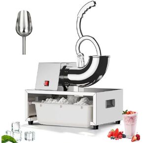 Commercial Snow Cone Machine, 440LB/H Professional shaved ice machine, 350W Electric Ice Crusher, Silver Stainless Steel, Fluffy Shave Ice Machines for Home, Parties, Dessert Shops & Bars in Saudi Arabia