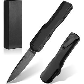cckk 9000R Pocket Knife 3.3" Cpm-Magnacut Steel Anodized Aluminum Handle, Box Cutter Cool Sharp Folding EDC Knife with Clip,for Men Camping Hiking(Black) in Saudi Arabia