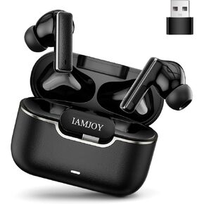 IAMJOY Low Latency Wireless Gaming Audio Adapter, 2.4GHz Dongle & Bluetooth for Meta Quest 3/2, PS5, Switch, Steam Deck, PC (Pure Black) in Saudi Arabia